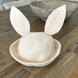 Adorable Cream Bunny Ear Hat for Kids